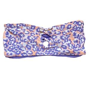 O’Neil Swimsuit top- Bandeau leopard/peach and purple